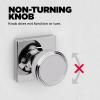 imageKwikset Maven Interior Passage Door Knob Square Handle for Closet and Hallway Doors NonLocking Doorknob in Matte Black with Microban ProtectionPolished Chrome