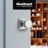 imageKwikset Maven Interior Passage Door Knob Square Handle for Closet and Hallway Doors NonLocking Doorknob in Matte Black with Microban ProtectionPolished Chrome