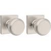 imageKwikset Maven Interior Passage Door Knob Square Handle for Closet and Hallway Doors NonLocking Doorknob in Matte Black with Microban ProtectionSatin Nickel