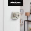 imageKwikset Maven Interior Passage Door Knob Square Handle for Closet and Hallway Doors NonLocking Doorknob in Matte Black with Microban ProtectionSatin Nickel