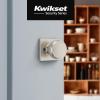 imageKwikset Maven Interior Passage Door Knob Square Handle for Closet and Hallway Doors NonLocking Doorknob in Matte Black with Microban ProtectionSatin Nickel
