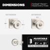 imageKwikset Maven Interior Passage Door Knob Square Handle for Closet and Hallway Doors NonLocking Doorknob in Matte Black with Microban ProtectionSatin Nickel
