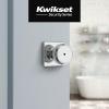 imageKwikset Maven Interior Privacy Door Knob with Lock Round Door Handle for Bathroom and Bedroom Polished Chrome Keyless Turn Lock Doorknob with Microban ProtectionPolished Chrome