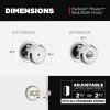 imageKwikset Maven Interior Privacy Door Knob with Lock Round Door Handle for Bathroom and Bedroom Polished Chrome Keyless Turn Lock Doorknob with Microban ProtectionPolished Chrome