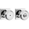 imageKwikset Maven Interior Privacy Door Knob with Lock Round Door Handle for Bathroom and Bedroom Polished Chrome Keyless Turn Lock Doorknob with Microban ProtectionPolished Chrome