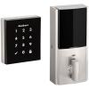 imageKwikset Obsidian Keyless Touchscreen Electronic Deadbolt in Satin NickelSatin Nickel