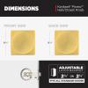 imageKwikset Pismo Interior Passage Door Knob Handle for Closet and Hallway Doors NonLocking Doorknob Satin Brass Square Microban ProtectionSatin Brass