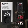 imageKwikset Powerbolt 240 5Button Keypad Satin Nickel Contemporary Electronic Deadbolt Door Lock Featuring Convenient Keyless Entry Customizable User Codes and Auto LockingMatte Black