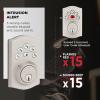 imageKwikset Powerbolt 240 5Button Keypad Satin Nickel Contemporary Electronic Deadbolt Door Lock Featuring Convenient Keyless Entry Customizable User Codes and Auto LockingSatin Nickel