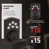 imageKwikset Powerbolt 240 5Button Keypad Satin Nickel Contemporary Electronic Deadbolt Door Lock Featuring Convenient Keyless Entry Customizable User Codes and Auto LockingVenetian Bronze
