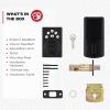 imageKwikset Powerbolt 240 5Button Keypad Satin Nickel Contemporary Electronic Deadbolt Door Lock Featuring Convenient Keyless Entry Customizable User Codes and Auto LockingMatte Black