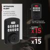 imageKwikset Powerbolt 250 10Button Keypad Satin Nickel Transitional Electronic Deadbolt Door Lock Featuring Convenient Keyless Entry Customizable User Codes Auto LockingMatte Black