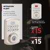 imageKwikset Powerbolt 250 10Button Keypad Satin Nickel Transitional Electronic Deadbolt Door Lock Featuring Convenient Keyless Entry Customizable User Codes Auto LockingSatin Nickel