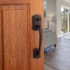 imageKwikset Prescott Front Door Handle No Lock Entry Handleset Exterior with Interior Reversible Handed Lever NonLocking Venetian Bronze Deadbolt Not Included with Microban ProtectionVenetian Bronze