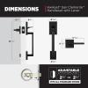 imageKwikset San Clemente Front Door Handle No Lock Entry Handleset Exterior with Interior Reversible Handed Lever NonLocking Matte Black Deadbolt Not Included with Microban Protection