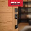 imageKwikset San Clemente Front Door Lock Handle and Deadbolt Set Entry Handleset Exterior with Interior Reversible Lever Matte Black Pick Resistant SmartKey Rekey Deadbolt SecurityMatte Black