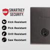 imageKwikset San Clemente Front Door Lock Handle and Deadbolt Set Entry Handleset Exterior with Interior Reversible Lever Matte Black Pick Resistant SmartKey Rekey Deadbolt SecurityVenetian Bronze