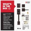 imageKwikset San Clemente Front Door Lock Handle and Deadbolt Set Entry Handleset Exterior with Interior Reversible Lever Matte Black Pick Resistant SmartKey Rekey Deadbolt SecurityVenetian Bronze