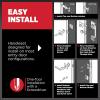 imageKwikset San Clemente Front Door Lock Handle and Deadbolt Set Entry Handleset Exterior with Interior Reversible Lever Matte Black Pick Resistant SmartKey Rekey Deadbolt SecurityMatte Black