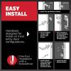 imageKwikset Shelburne Front Door Lock Handle and Deadbolt Set Entry Handleset Exterior with Interior Reversible Lever Satin Nickel Pick Resistant SmartKey Rekey Deadbolt Security