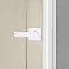 imageKwikset Singapore Interior Privacy Door Handle with Lock Door Lever for Bathroom and Bedroom Matte Black Reversible Keyless Turn Lock with Microban Protection Pack of 4Polished Chrome