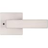 imageKwikset Singapore Interior Privacy Door Handle with Lock Door Lever for Bathroom and Bedroom Matte Black Reversible Keyless Turn Lock with Microban Protection Pack of 4Satin Nickel