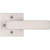 imageKwikset Singapore Interior Privacy Door Handle with Lock Door Lever for Bathroom and Bedroom Matte Black Reversible Keyless Turn Lock with Microban Protection Pack of 4Satin Nickel