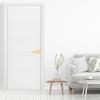 imageKwikset Singapore Interior Privacy Door Handle with Lock Door Lever for Bathroom and Bedroom Matte Black Reversible Keyless Turn Lock with Microban Protection Pack of 4Satin Brass