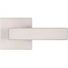 imageKwikset Singapore Interior Privacy Door Handle with Lock Door Lever for Bathroom and Bedroom Matte Black Reversible Keyless Turn Lock with Microban Protection Pack of 4Satin Nickel