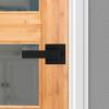 imageKwikset Singapore Interior Privacy Door Handle with Lock Door Lever for Bathroom and Bedroom Matte Black Reversible Keyless Turn Lock with Microban Protection Pack of 4Matte Black