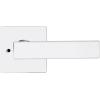 imageKwikset Singapore Interior Privacy Door Handle with Lock Door Lever for Bathroom and Bedroom Matte Black Reversible Keyless Turn Lock with Microban Protection Pack of 4Polished Chrome
