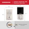 imageKwikset SmartCode 260 Keyless Entry Electronic Keypad Deadbolt Door Lock with AutoLock Custom User Codes Advanced Security in Satin Nickel ContemporarySatin Nickel