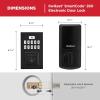 imageKwikset SmartCode 260 Keyless Entry Electronic Keypad Deadbolt Door Lock with AutoLock Custom User Codes Advanced Security in Satin Nickel ContemporaryMatte Black