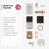 imageKwikset SmartCode 260 Keyless Entry Electronic Keypad Deadbolt Door Lock with AutoLock Custom User Codes Advanced Security in Satin Nickel ContemporarySatin Nickel