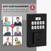 imageKwikset SmartCode 260 Keyless Entry Electronic Keypad Deadbolt Door Lock with AutoLock Custom User Codes Advanced Security in Satin Nickel ContemporaryMatte Black