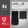 imageKwikset SmartCode 260 Keyless Entry Electronic Keypad Deadbolt Door Lock with AutoLock Custom User Codes Advanced Security in Satin Nickel ContemporaryMatte Black