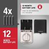 imageKwikset SmartCode 260 Keyless Entry Electronic Keypad Deadbolt Door Lock with AutoLock Custom User Codes Advanced Security in Satin Nickel ContemporarySatin Nickel