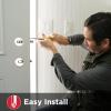 imageKwikset SmartCode 270 Keyless Entry Electronic Touchpad Deadbolt Door Lock with AutoLock Custom User Codes Advanced Security in Matte Black ContemporarySatin Nickel