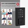 imageKwikset SmartCode 270 Keyless Entry Electronic Touchpad Deadbolt Door Lock with AutoLock Custom User Codes Advanced Security in Venetian Bronze TraditionalMatte Black