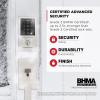 imageKwikset SmartCode 270 Keyless Entry Electronic Touchpad Deadbolt Door Lock with AutoLock Custom User Codes Advanced Security in Venetian Bronze TraditionalSatin Nickel