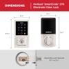 imageKwikset SmartCode 270 Keyless Entry Electronic Touchpad Deadbolt Door Lock with AutoLock Custom User Codes Advanced Security in Venetian Bronze TraditionalSatin Nickel
