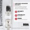 imageKwikset SmartCode 270 Keyless Entry Electronic Touchpad Deadbolt Door Lock with AutoLock Custom User Codes Advanced Security in Venetian Bronze TraditionalSatin Nickel