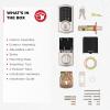 imageKwikset SmartCode 270 Keyless Entry Electronic Touchpad Deadbolt Door Lock with AutoLock Custom User Codes Advanced Security in Venetian Bronze TraditionalSatin Nickel