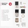 imageKwikset SmartCode 270 Keyless Entry Electronic Touchpad Deadbolt Door Lock with AutoLock Custom User Codes Advanced Security in Venetian Bronze TraditionalSatin Nickel