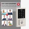 imageKwikset SmartCode 270 Keyless Entry Electronic Touchpad Deadbolt Door Lock with AutoLock Custom User Codes Advanced Security in Venetian Bronze TraditionalSatin Nickel