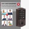 imageKwikset SmartCode 270 Keyless Entry Electronic Touchpad Deadbolt Door Lock with AutoLock Custom User Codes Advanced Security in Venetian Bronze TraditionalVenetian Bronze