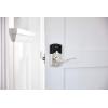 imageKwikset SmartCode 917 Keypad Keyless Entry Residential Electronic Lever Lock Deadbolt Alternative with Halifax Door Handle SmartKey Security Matte Black ContemporarySatin Nickel