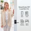 imageKwikset SmartCode 917 Keypad Keyless Entry Residential Electronic Lever Lock Deadbolt Alternative with Halifax Door Handle SmartKey Security Matte Black ContemporaryMatte Black