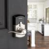 imageKwikset SmartCode 917 Keypad Keyless Entry Traditional Residential Electronic Lever Deadbolt Alternative with Tustin Door Handle and SmartKey Security Satin NickelSatin Nickel