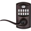 imageKwikset SmartCode 917 Keypad Keyless Entry Traditional Residential Electronic Lever Deadbolt Alternative with Tustin Door Handle and SmartKey Security Satin NickelVenetian Bronze
